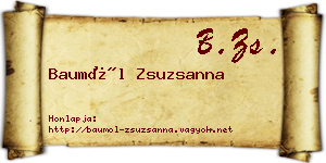 Baumöl Zsuzsanna névjegykártya